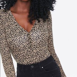 Forever 21 Leopard Print Bodysuit